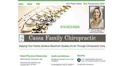 Desktop Screenshot of cassafamilychiropractic.com