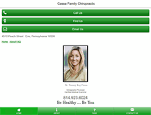 Tablet Screenshot of cassafamilychiropractic.com